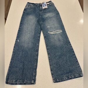 Rewash Blue Relaxed Distressed Jeans, 9/29, NWT